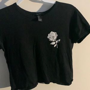 Black crop top from forever 21